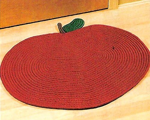 SkyMall Apple Design Braided Area Rug - 30