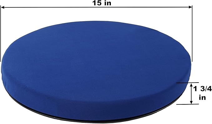 Portable Lightweight 360 degree Swivel Seat Cushion, supports up to 300 Lbs.