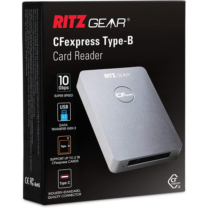 CFexpress Type B Card Reader, Gen 2, 10Gbps, 3.1 USB Card Reader for Android/Windows/Mac