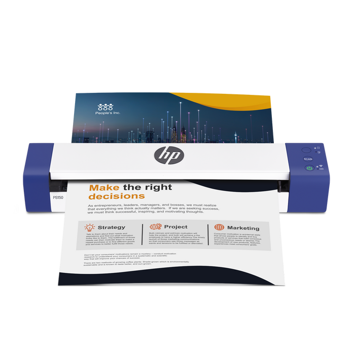 HP PS150: HP Wireless Portable Document Scanner for Double-Sided Scanning