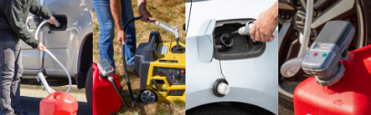 DeWay fuel transfer pump w/ flexible hose