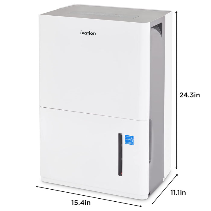 4,500 Sq. Ft Energy Star Dehumidifier with Drain Hose Connector, Large Capacity for Big Rooms