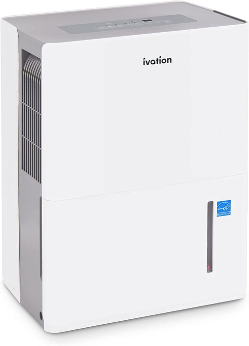 1,500 Sq. Ft Energy Star Dehumidifier with Drain Hose Connector, Large Capacity for Big Rooms