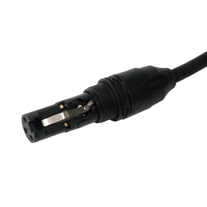 Quad Series XLR Cable, 4-Conductor, Male to Female Cord, 10 feet
