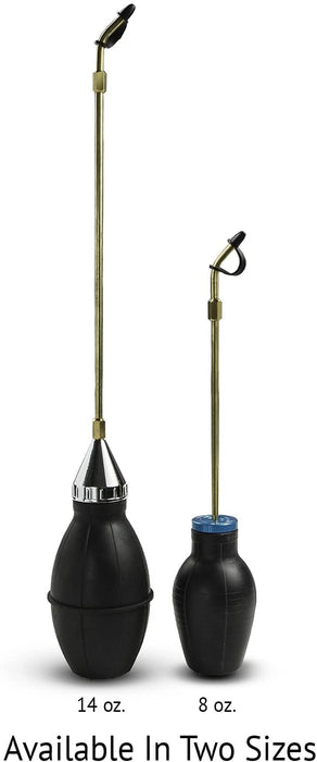 Bulb Duster Sprayer, Handheld, 7" Extendable Applicator for Earth & Other Home Powder Applications