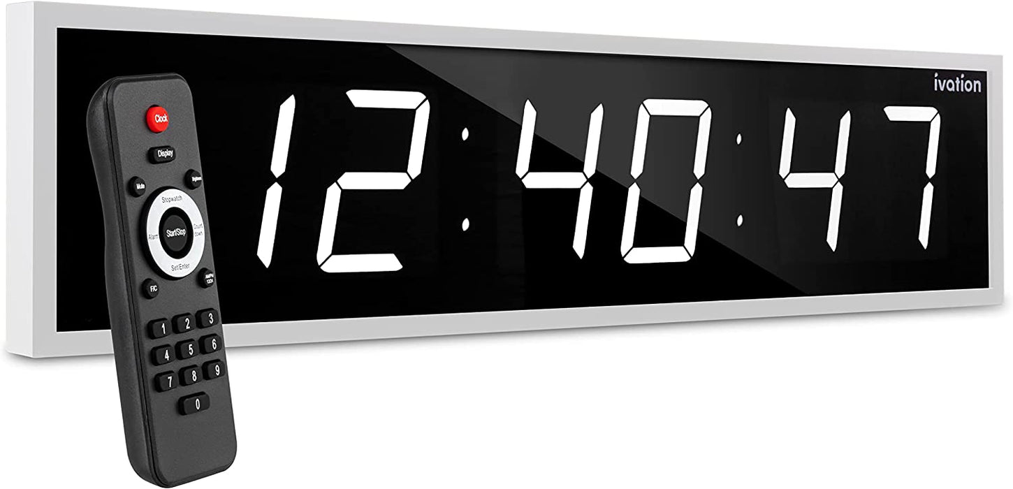 36 in. Large Digital Wall Clock, LED Digital Clock with Timer and Alarm