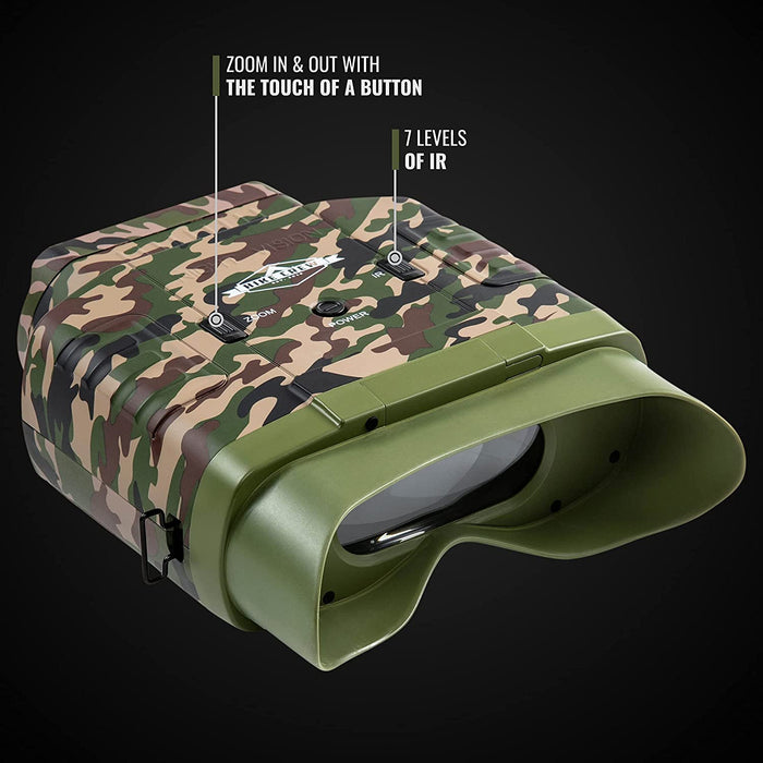 Camouflage Digital Night Vision Binoculars, Infrared Night Vision Goggles with 7X Optical Zoom