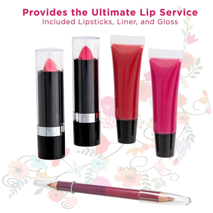 Vokai 51 Piece Makeup Kit Gift Set, Brushes, Eye Shadows, Lipstick & More