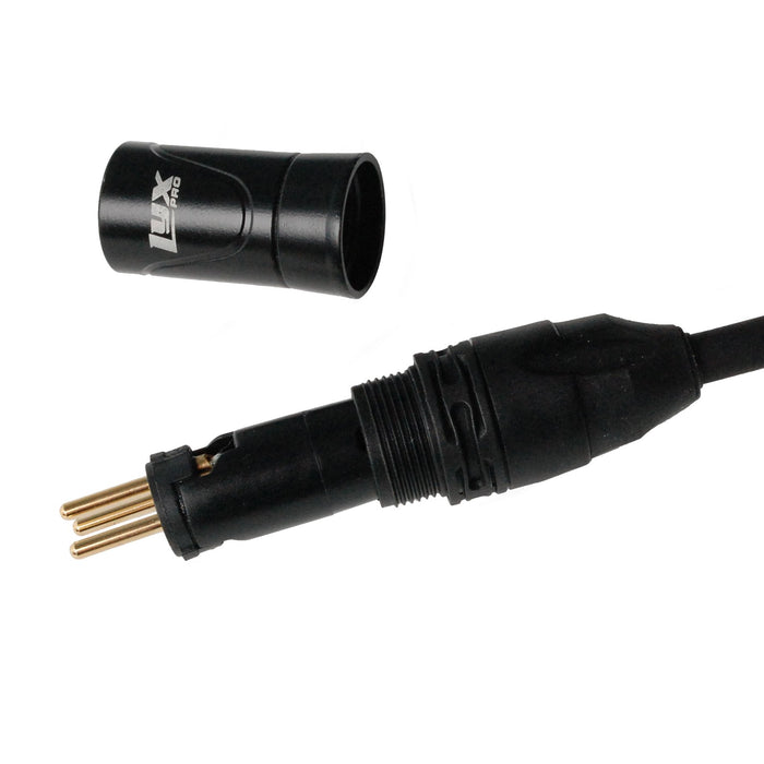 Quad Series XLR Cable, 4-Conductor, Male to Female Cord, 100 feet