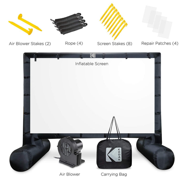 14.5 Ft Inflatable Outdoor Projector Screen | Blow-Up Screen for Movies & More