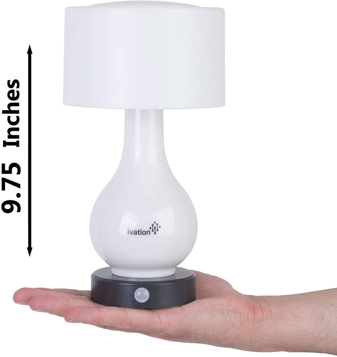 6-LED Battery Powered Lamp, Motion Sensing Table Lamp w/Multi Zone Light
