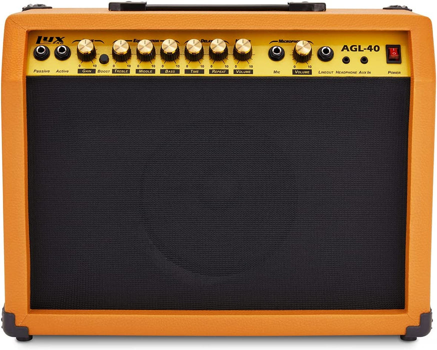 Electric Guitar Amplifier with Built-In Speaker - 40 Watt