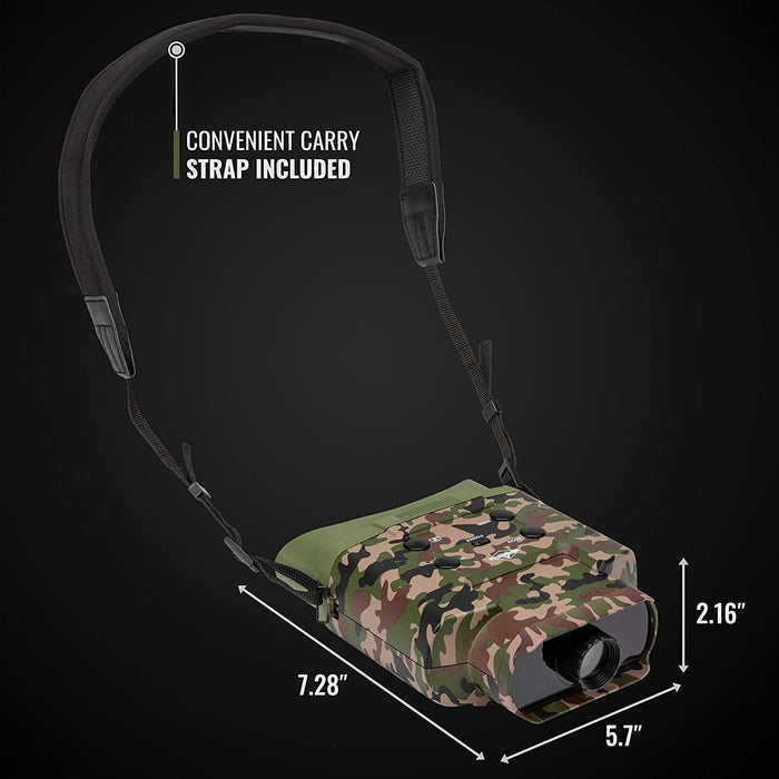 Camouflage Digital Night Vision Binoculars with Built-in Camera, Capture HD Photos & Videos