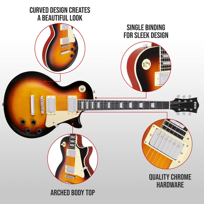 39” SB Series Les Paul-Style Electric Guitar for Beginners - Sunburst