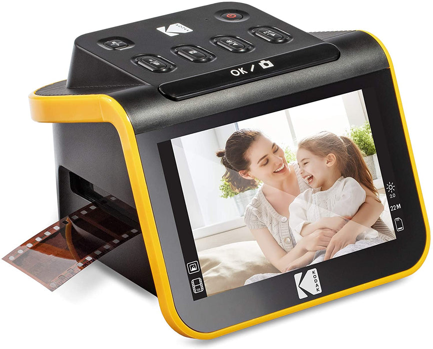 Slide and Scan Digital Film and Slide Scanner, Photo Scanner with Large 5” LCD Screen