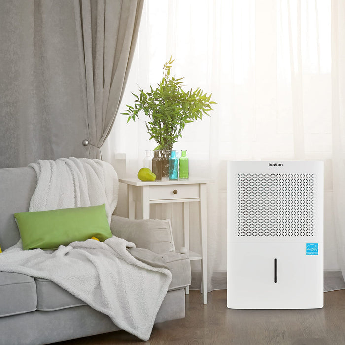3000 Sq. Ft Energy Star Dehumidifier with Drain Hose, Large Capacity Compressor for Big Rooms