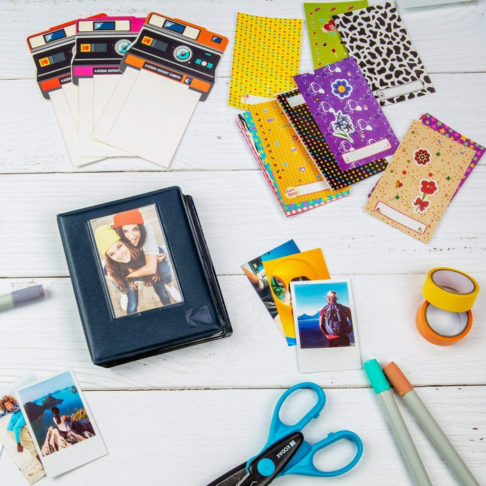 2x3 Photo Album 64-Pocket Mini Photo Album w/ Transparent Window Cover for 2”x3” ZINK Zero Ink Photo Paper Compatible with Kodak, Lifeprint, Polaroid, HP, Canon, Fujifilm 2x3