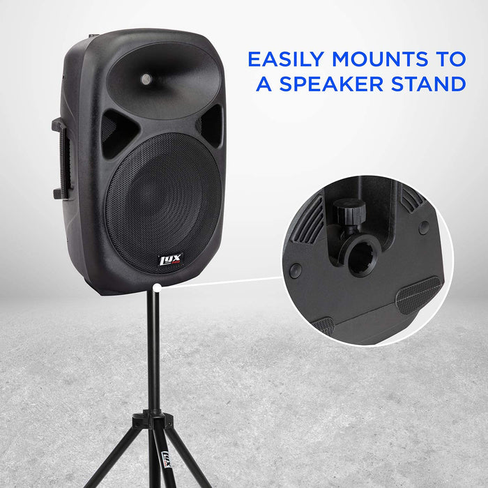 12" PA System Powerful Compact PA Portable Active Speaker System with Equalizer, Bluetooth & More