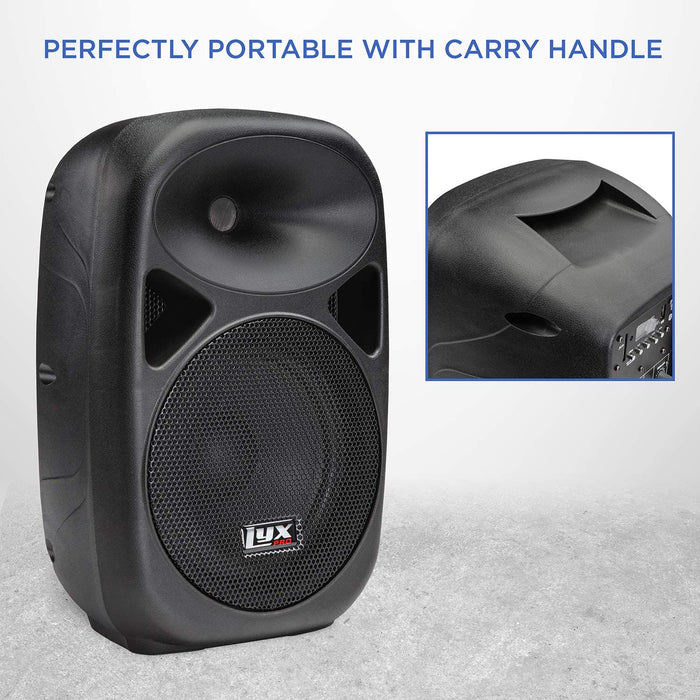 SPA-8 Compact 8" Portable PA System 100-Watt RMS Power Active Speaker System Equalizer Bluetooth