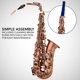 Alto Saxophone, E Flat Brass Alto Sax Beginners Kit, Antique Red