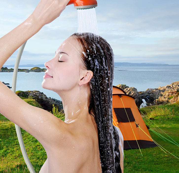 Portable Camping Shower, Compact Rechargeable Portable shower