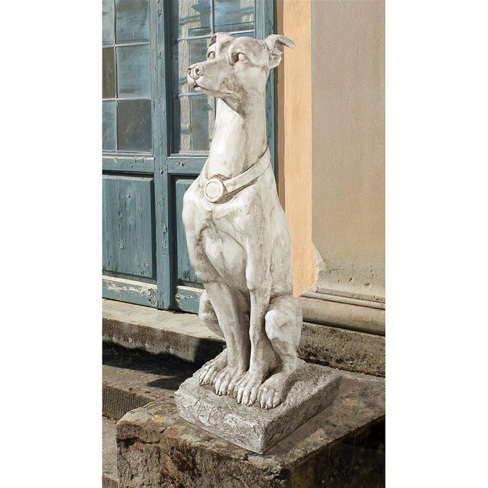ART DECO WHIPPET SENTINEL STATUE