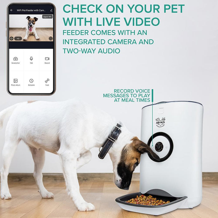 Smart Automatic WiFi + Camera Pet Feeder Food Dispenser for Dogs, Cats & Small Animals