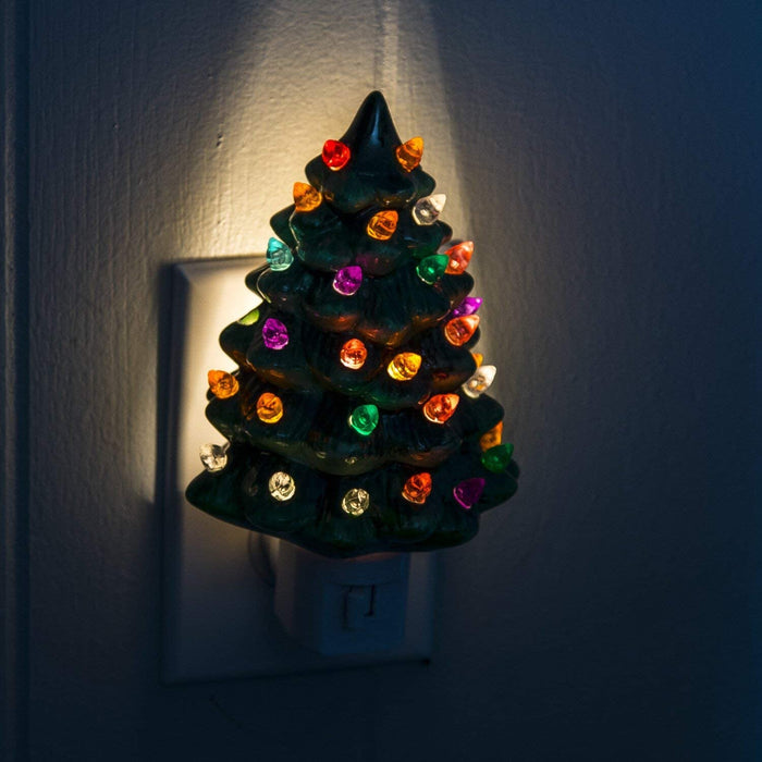 Decorative Ceramic Christmas Tree Night