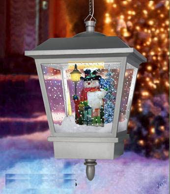 Holiday LED Lighted Musical Snowman Lantern