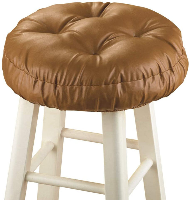 Foam-Padded Thick Waterproof Barstool Seat Cover Cushion with Slip Resistant Backing