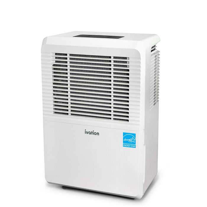 Energy Star Dehumidifier - Includes Humidistat, Hose Connector, Auto Shutoff/Restart, Casters & Air Filter