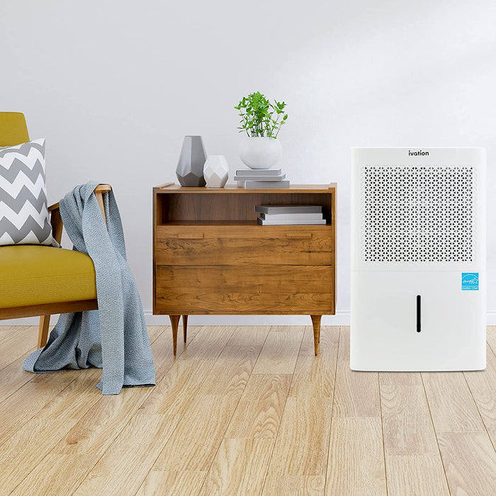 1500 Sq. Ft Energy Star Dehumidifier with Drain Hose, Large Capacity Compressor for Big Rooms