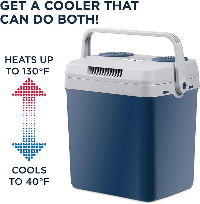 25 L Electric Cooler & Warmer, Portable Cooler with Handle, for Cars, Vehicles, Camping & Travel