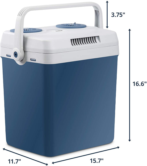 25 L Electric Cooler & Warmer, Portable Cooler with Handle, for Cars, Vehicles, Camping & Travel