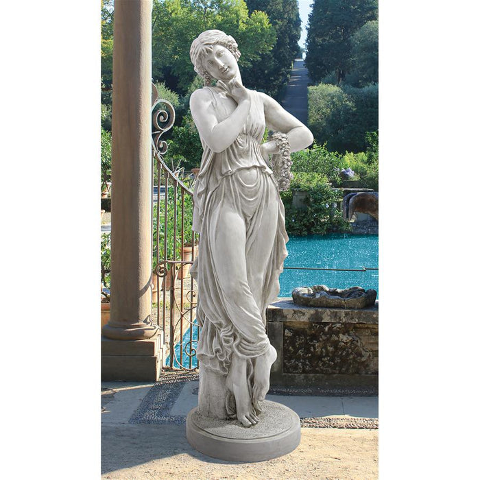 CANOVA DANCER WITH FINGER ON CHIN STATUE