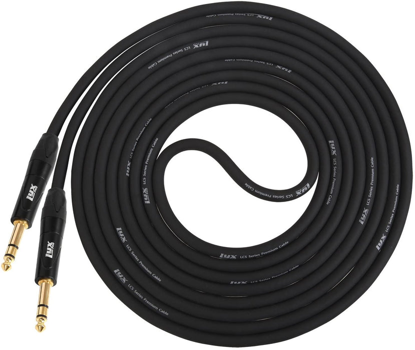 Premium ¼” TRS to ¼” TRS Balanced Cable Male to Male Connector, 15 feet