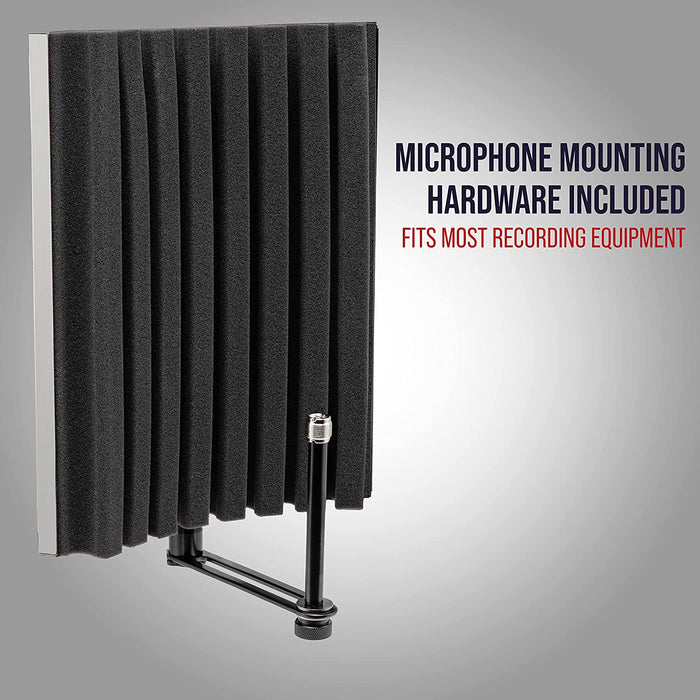 Portable Acoustic Microphone Isolation Shield, Sound Absorbing, Reflection Panel
