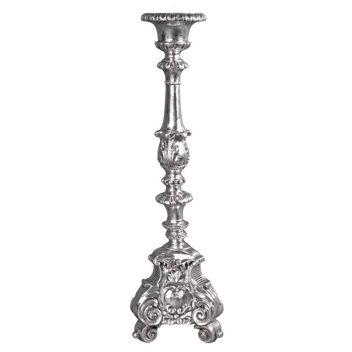 GRANDE SCROLL FOOTED CANDLESTICK