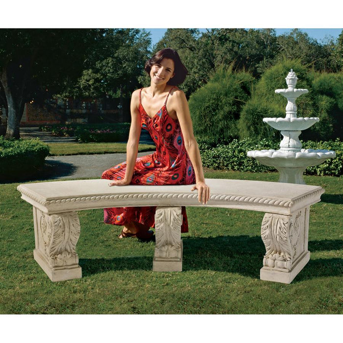 SALENTINO CRESCENT GARDEN BENCH