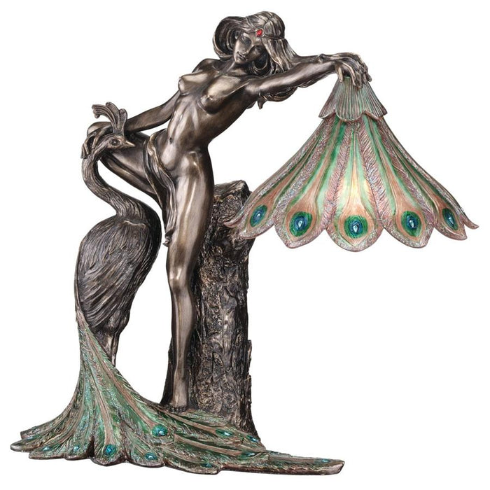 PEACOCK GODDESS LAMP