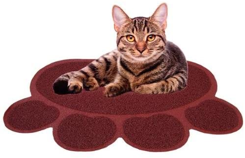 Cat Litter Mat Catcher - Smartgrip Paw-Shaped Grass-Like Material Traps Catches Litter - 24 x 18