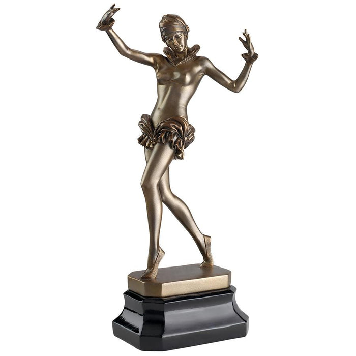 ART DECO PUFFY SKIRT DANCER STATUE