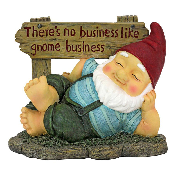 IRVING GNOMLIM RESTING GNOME STATUE