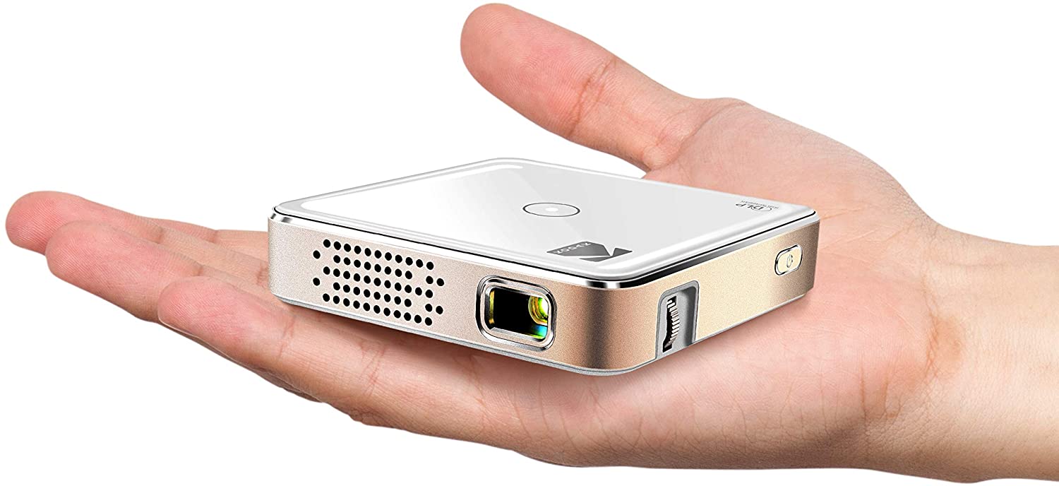 Mini Portable Projector 640 x 360 Resolution Up To 100" with 75 Lumen Brightness