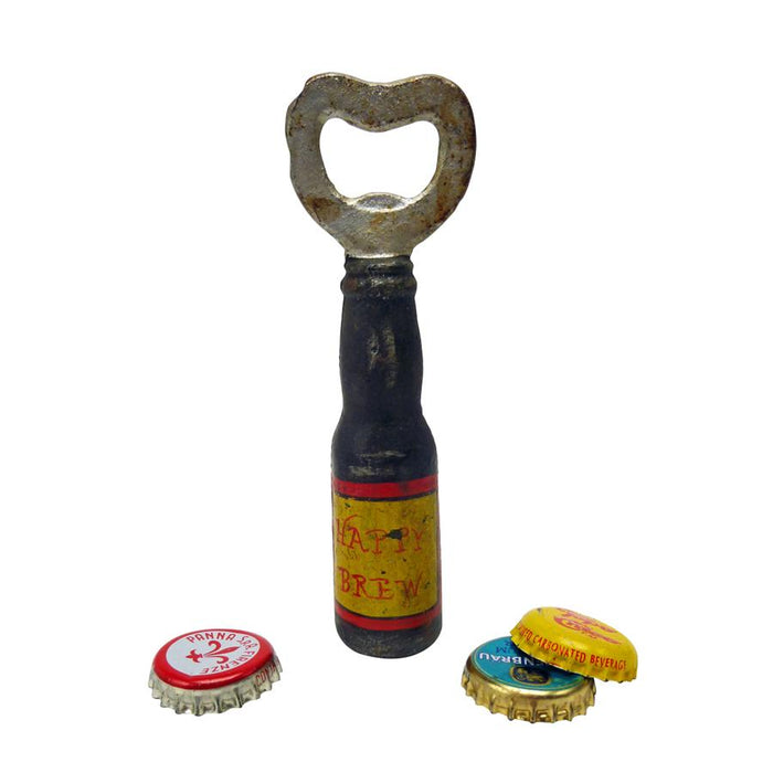 HAPPY BREW CAST IRON BOTTLE OPENER