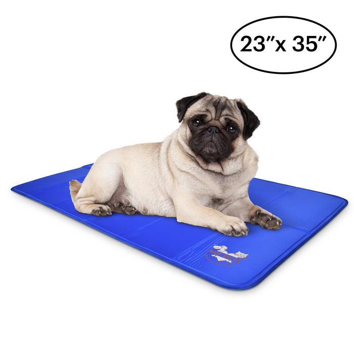 Pet Dog Self Cooling Mat Pad for Kennels, Crates and Beds - 23x35