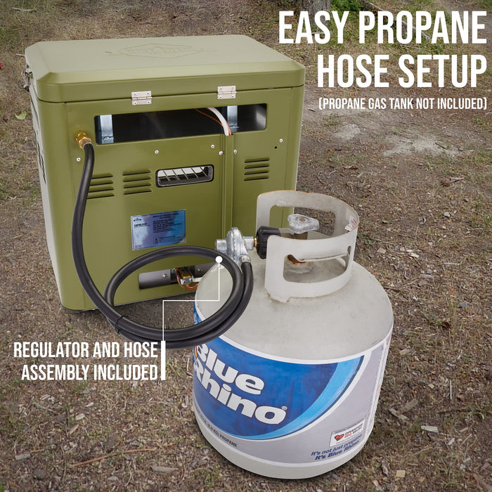 Hike Crew Gas Camping Oven, CSA Approved 2-Burner Stove & Camp Oven with Bag, Igniter & More - Green
