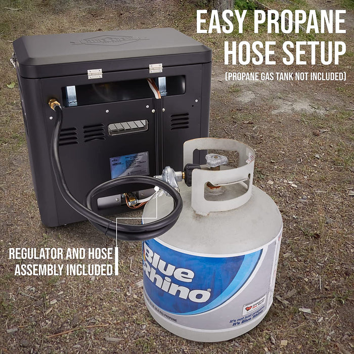 Hike Crew Gas Camping Oven, CSA Approved 2-Burner Stove & Camp Oven with Bag, Igniter & More - Black
