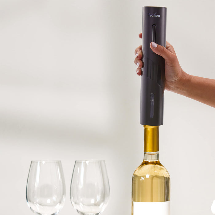 Ivation 7-Piece Wine Gift Set, Wine Set with Electric Wine Opener, Wine Aerator Pourer and More