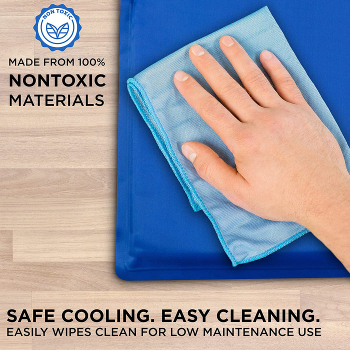 Arf Pets Dog Cooling Mat, Durable, Non-Toxic Gel Dog Bed Mat for Kennels, Crates & Beds - X-Small